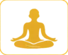 Outdoor yoga centre icon